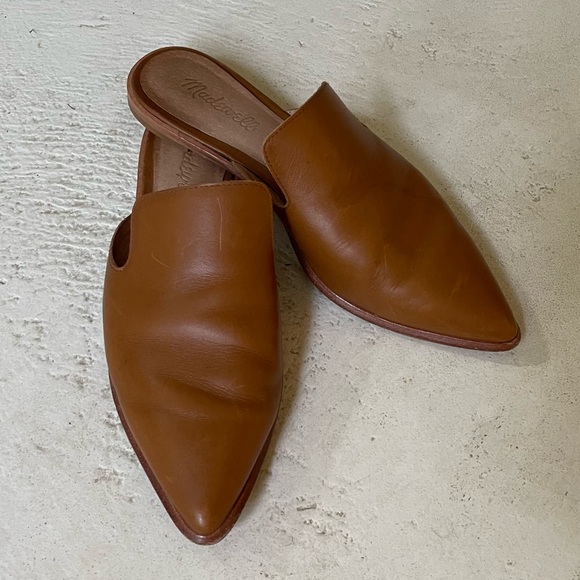 Madewell Shoes - Madewell Gemma mule in English Saddle size 7
